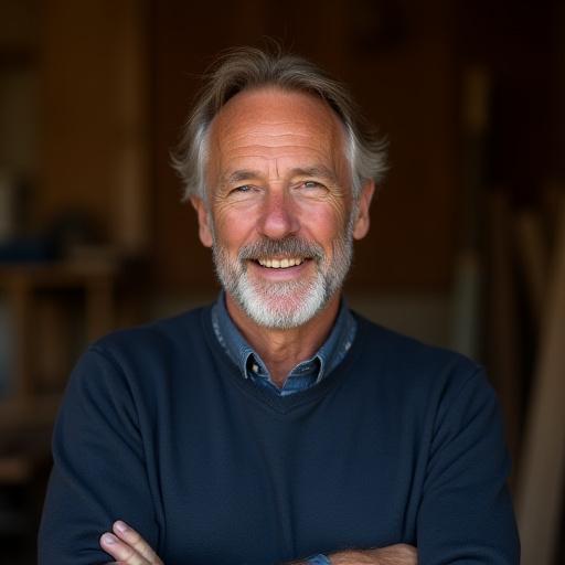 Portrett av Jens Hansen, Møbelsnekkermester